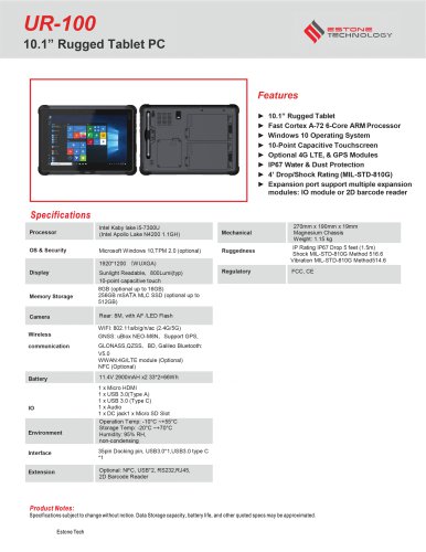 UR-100 Datasheet