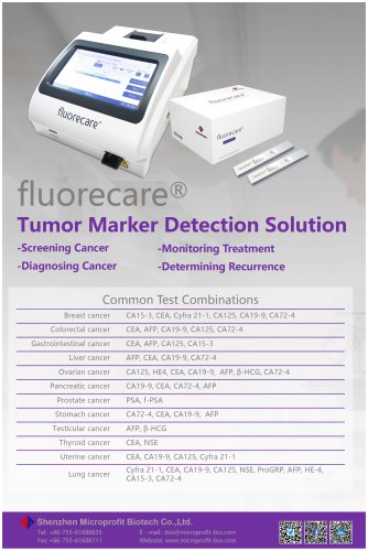 fluorecare® Tumor Marker Detection Solution