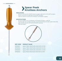 Spear Peek Knotless Anchors catalog