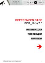 Master clock, time server, software - references base