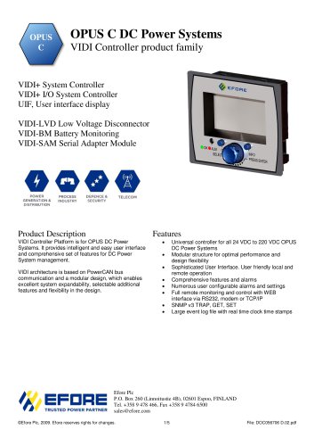 VIDI Controller product family