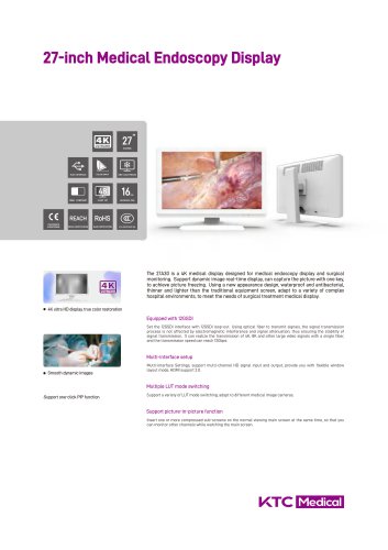 27"4K Surgical Display