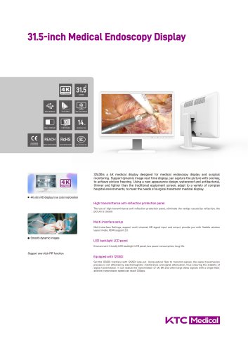 32"4K Surgical Display
