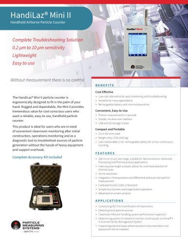 Handilaz Mini II Handheld Particle Counter