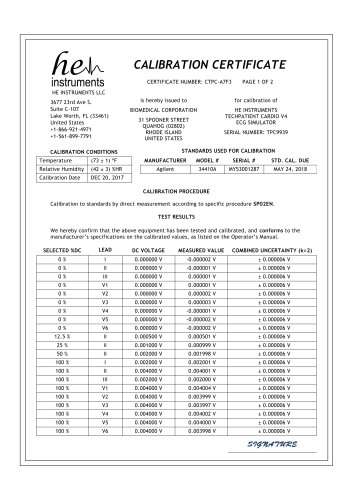 CALIBRATION CERTIFICATE