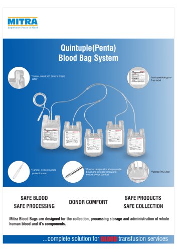 Quintuple Blood Bag (Penta)