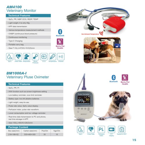 AM4100 Veterinary Monitor