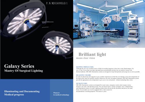 GALAXY-LED series Surgical Light Catalog M202409SLG1