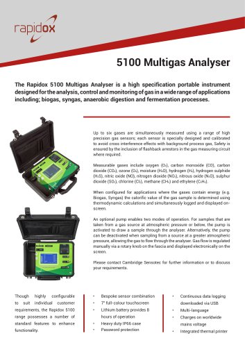 5100 Multigas Analyser