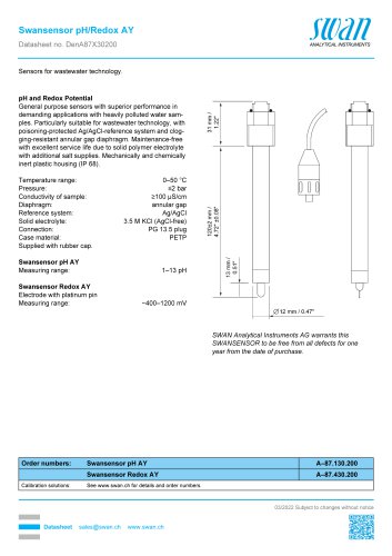 Swansensor pH/Redox AY