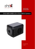 EHD-NIRII-640B-U3 in Vivo NIR-II Camera 