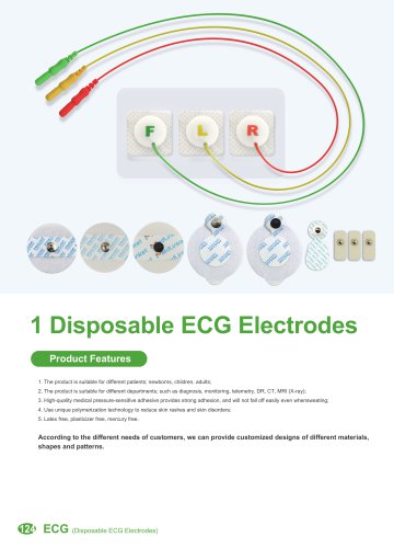 Disposable ECG Electrodes V0014F,V0014-C0243I,V0014-C0245A,V0015-C0485I,1705101152