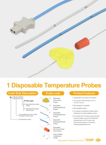Disposable Temperature Probes W0101FS-A