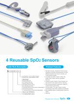 Reusable SpO2 Sensors S0099B-L,S0072D-L.S0040B-L,S0004D-L,S0162P-S