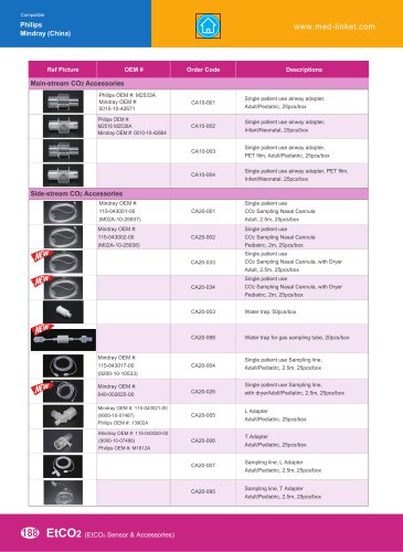 Side-stream CO2 Accessories CA10-001