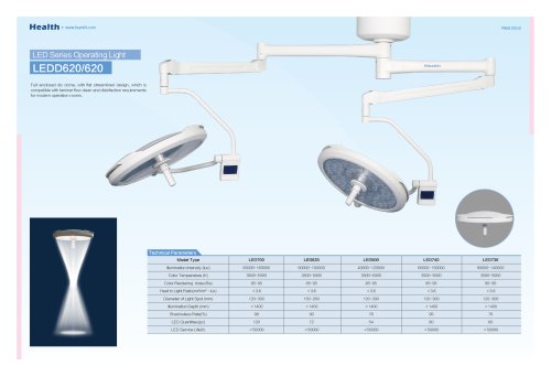 Health-Ceiling Operating Light-LEDD620/620-Operating Theater