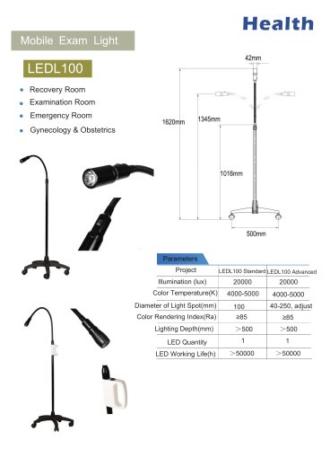 Health-Gooseneck Examination Lamp-LEDL100-Clinic