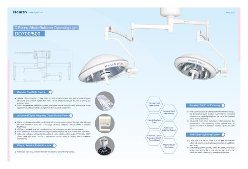 Health-Halogen Ceiling Operating Light-DD500/700