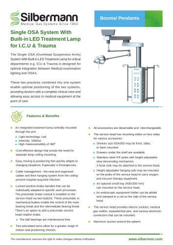 single OSA with built in led treatment lamp