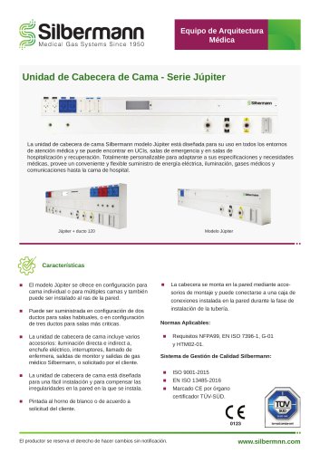 Unidad de Cabecera de Cama - Serie Júpiter