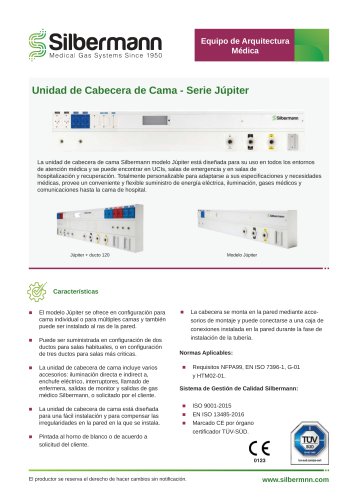 Unidad de Cabecera de Cama - Serie Júpiter