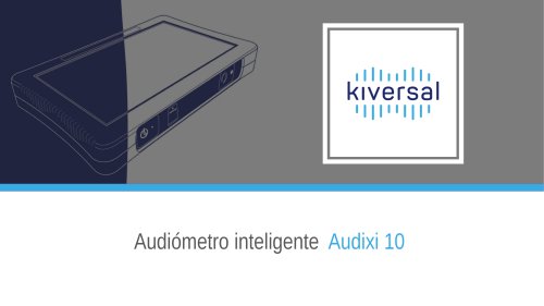 Presentaci&oacute;n de producto: audi&oacute;metro inteligente Audixi 10