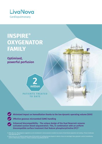 INSPIRE&reg;     OXYGENATOR   FAMILY