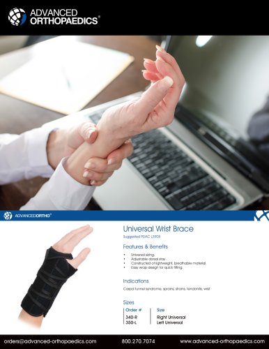 Universal Wrist Brace