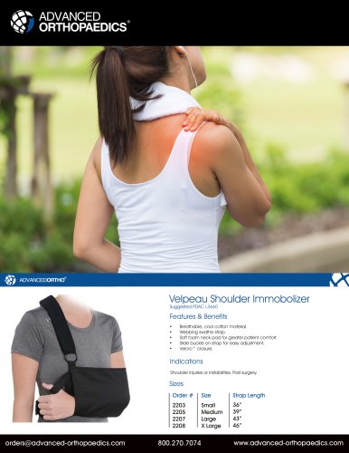 Velpeau Shoulder Immobolizer