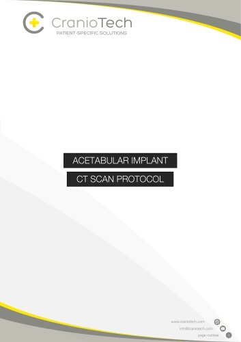 scanning protocol for acetabular implants