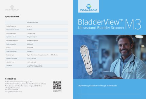 PeakSonic Bladder Scanner M3