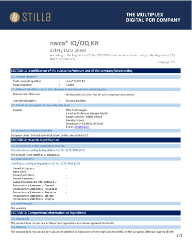 THE MULTIPLEX DIGITAL PCR COMPANY