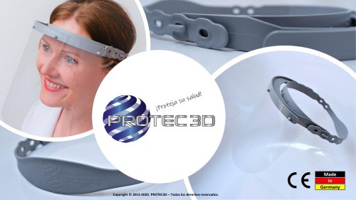 ES Descripción del producto - PROTEC3D-Pantalla de protección facial-V2-basic