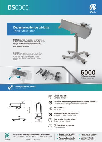 DS-6000 and DT-8000 (deduster and metal detector)