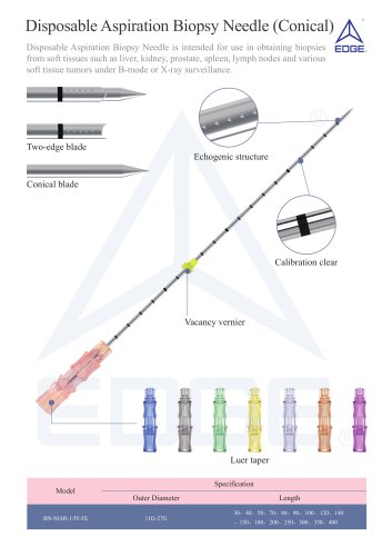 Disposable aspiration biopsy needle(Conical)