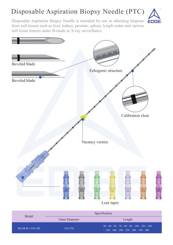 Disposable aspiration biopsy needle(PTC)