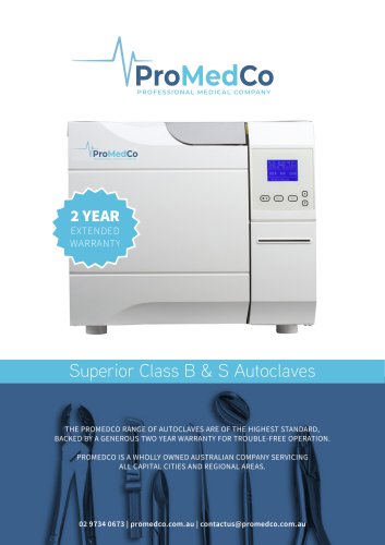 Superior Class B & S Autoclaves