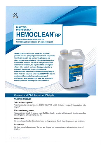 Hemoclean RP (Dialysis disinfectant)