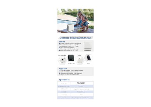 HYZ Portable oxygen concentrator JAY-1000P