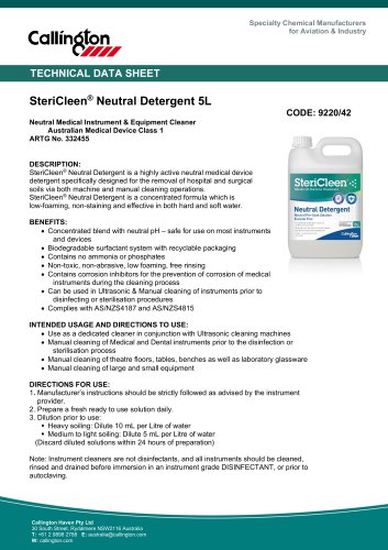 SteriCleen® 9220/42