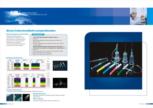 Blood Collection Needle Catalog