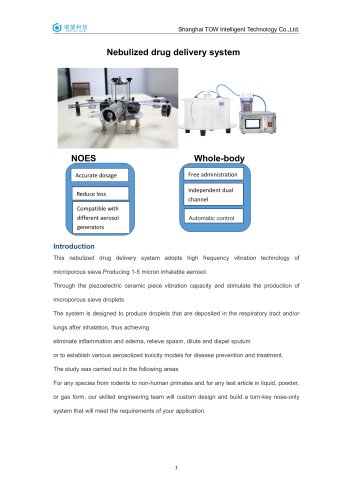 Nebulized drug delivery system