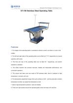 Stainless Steel Operating Table OT-140