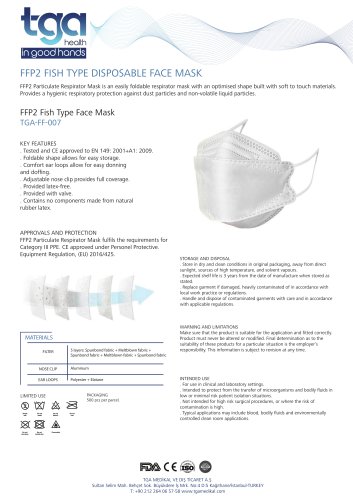 FFP2 Fish Type Face Mask