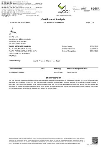 Skin Irritation Analysis