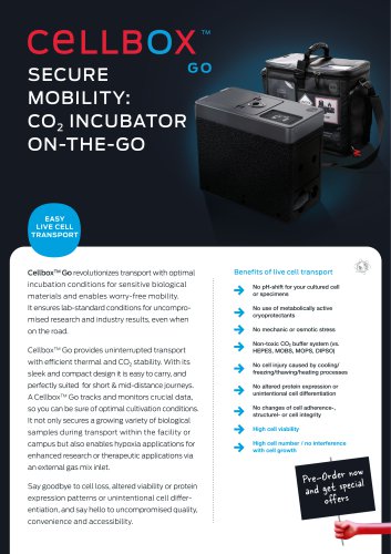 Cellbox™ Go – Productflyer