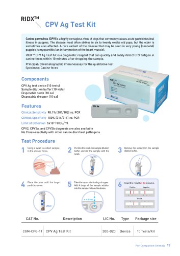 RIDX CPV Ag Rapid Test Kit (CGM-CPG-11)