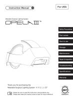 OPELA III Instruction Manual USA