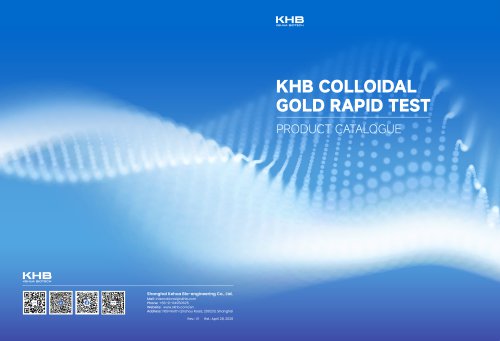 KHB Colloidal Gold Rapid Test Product Catalogue-V1-20260508