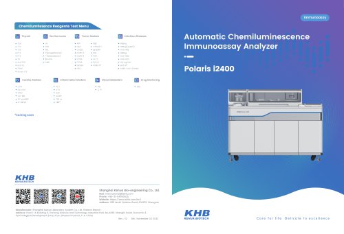 KHB Polaris i2400 Automatic chemiluminescence immunoassay Analyzer